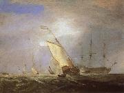 Joseph Mallord William Turner Warship Spain oil painting artist